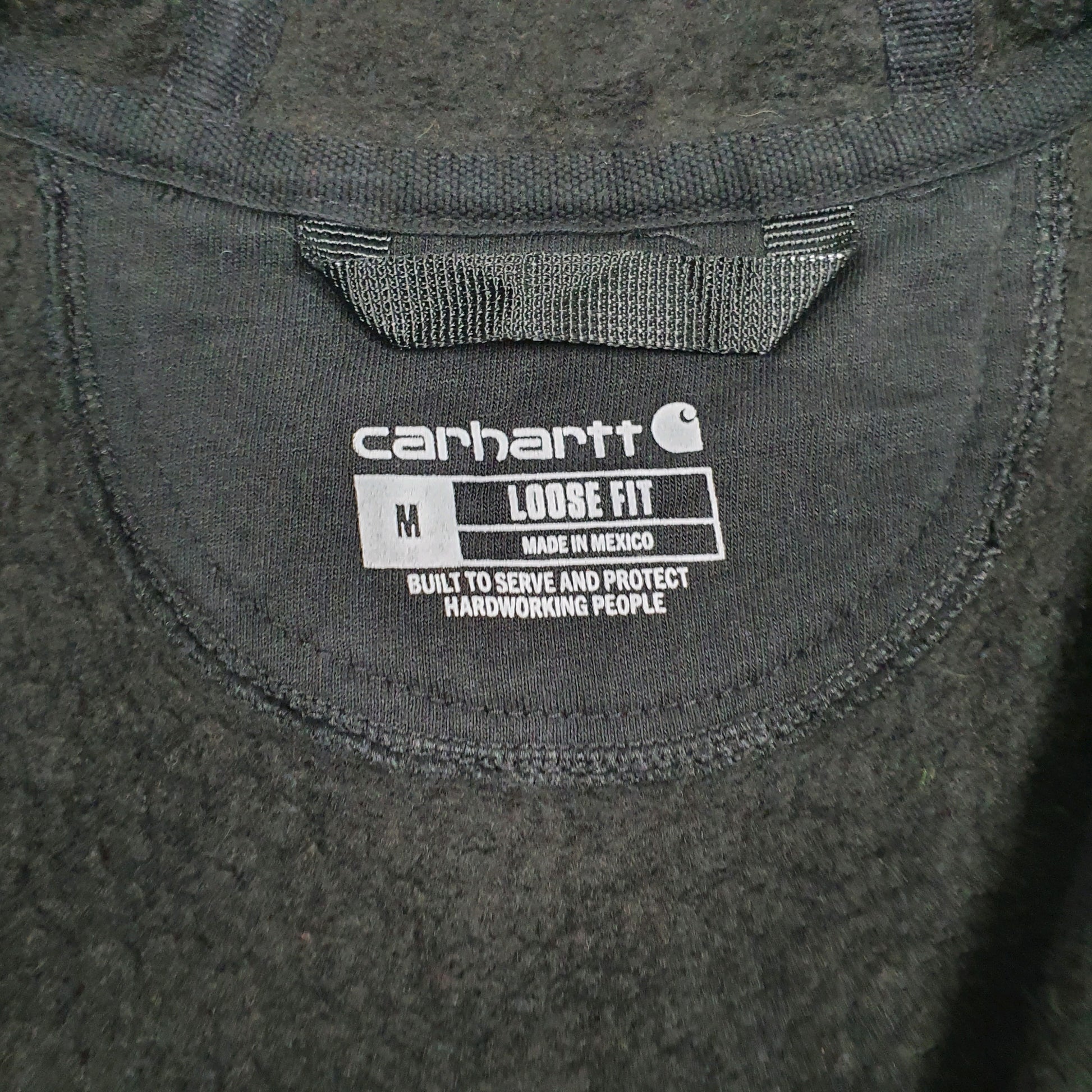Mens Black Carhartt  Full Zip Jumper