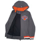 Mens Grey NBA New York Knicks Full Zip Jumper