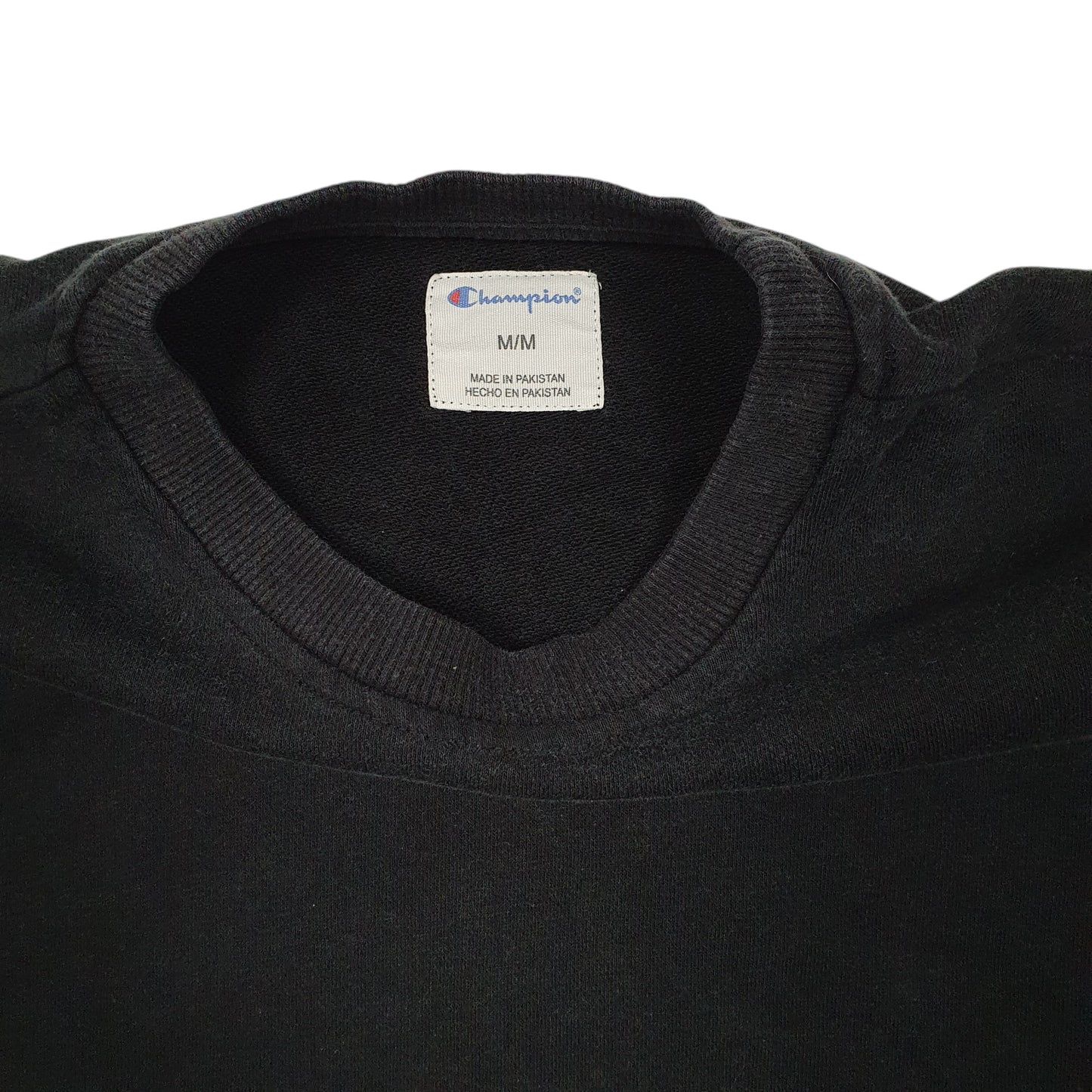 Mens Black Champion  Crewneck Jumper