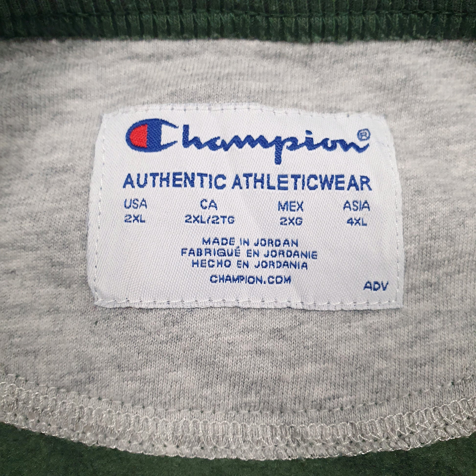 Mens Green Champion  Crewneck Jumper