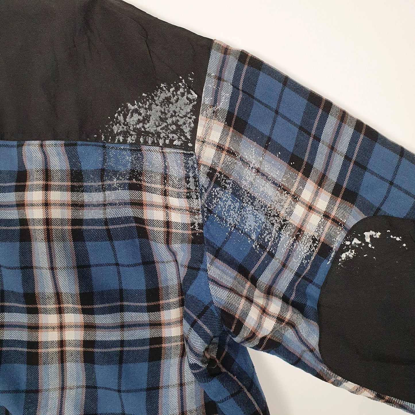 Mens Blue Dickies Plaid Shacket  Coat