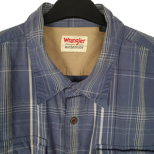 Mens Blue Wrangler   Shirt