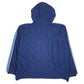 Mens Blue Adidas Vintage 90s Reversible Hoodie Coat
