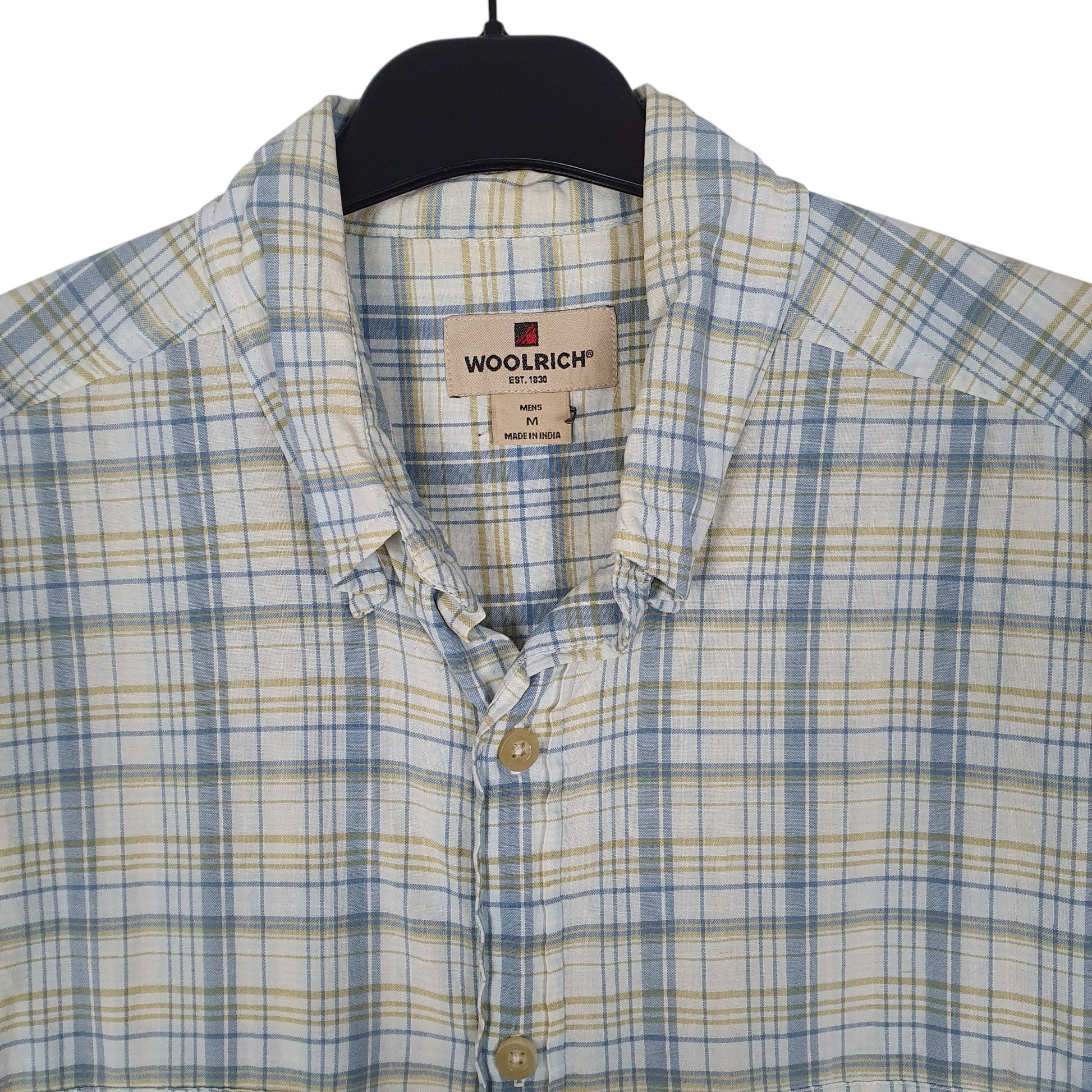 Mens Blue Woolrich   Shirt