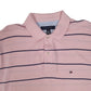 Mens Pink Tommy Hilfiger  Hoodie Polo Shirt