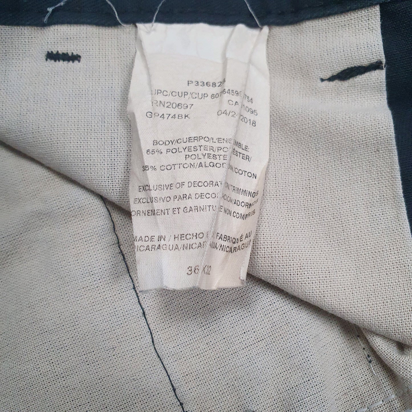 Mens Black Dickies   Trousers