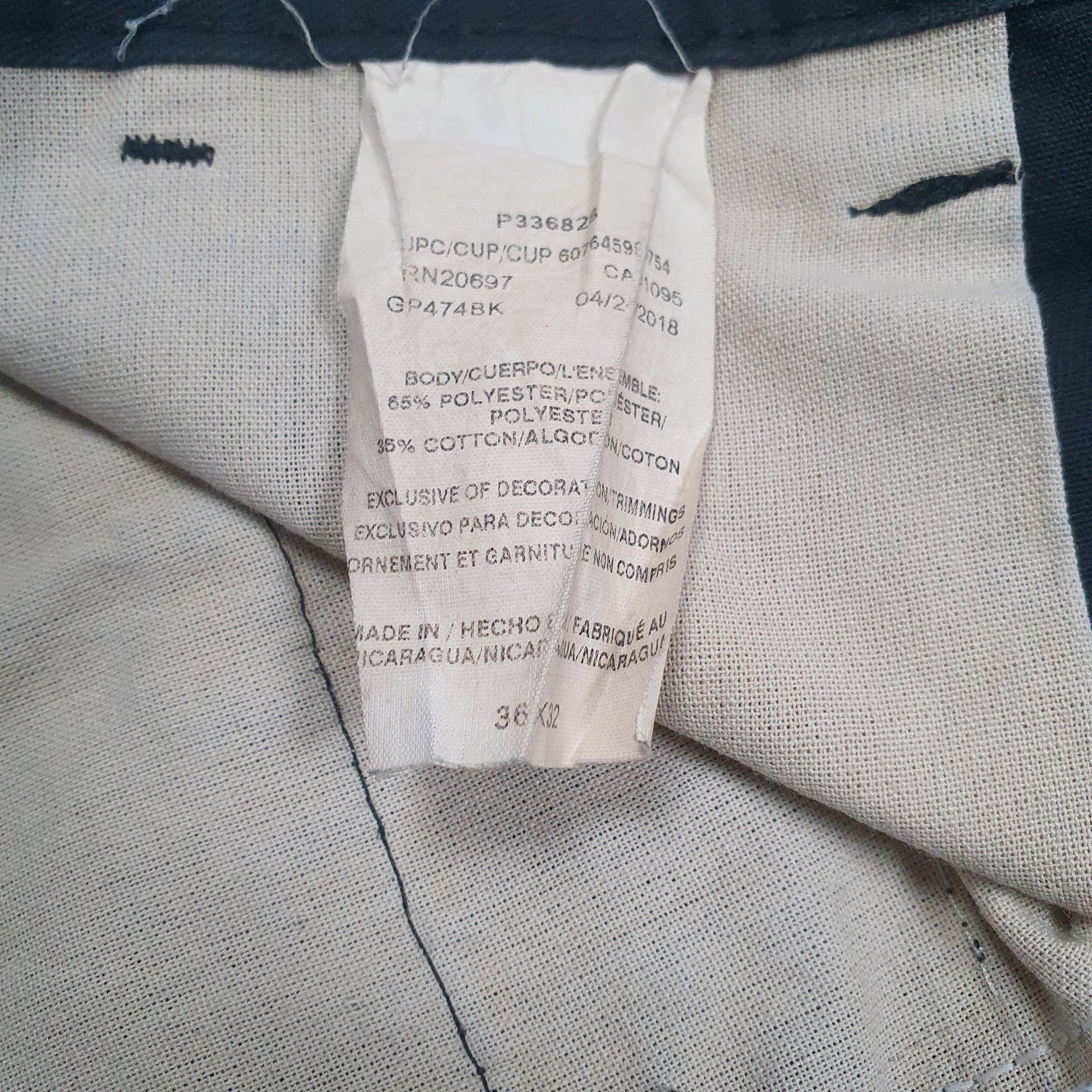 Mens Black Dickies   Trousers