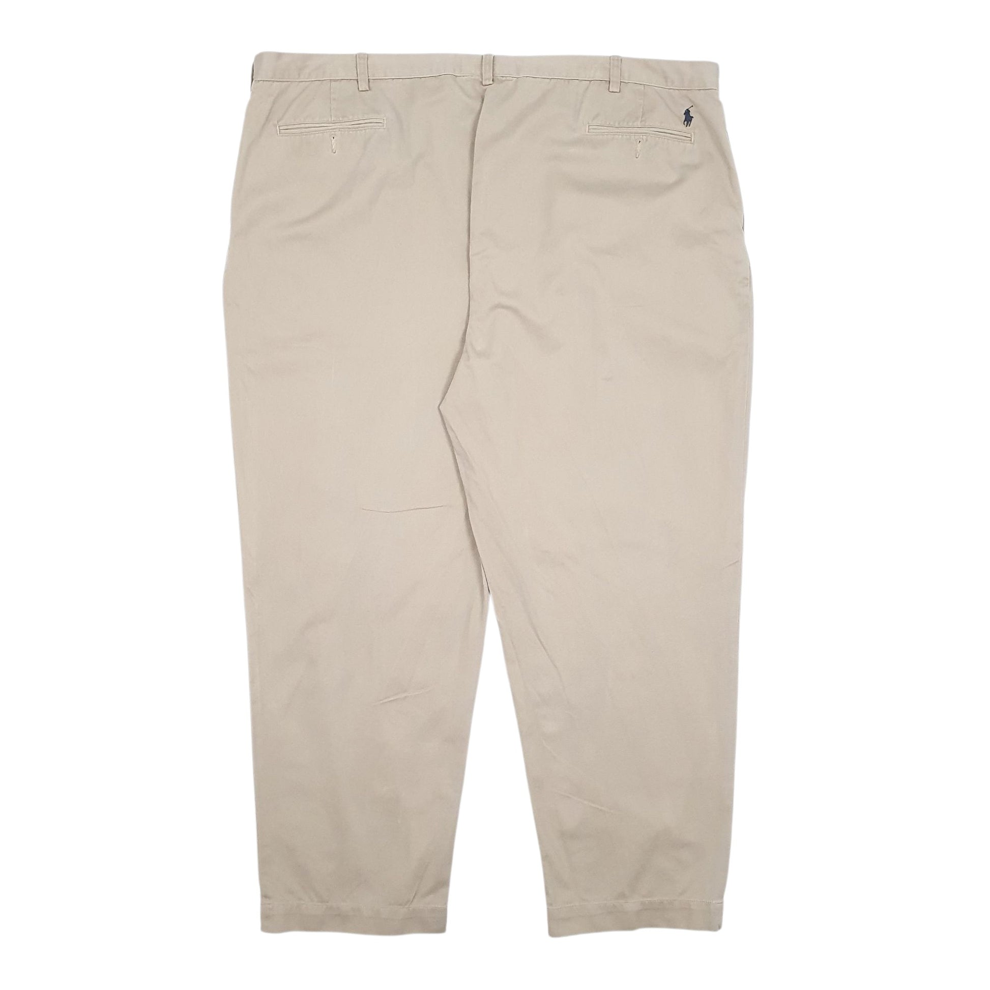 Mens Beige Polo Ralph Lauren Big/Grand Ethan Pant Pleated  Trousers