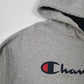 Mens Grey Champion  Hoodie Jumper
