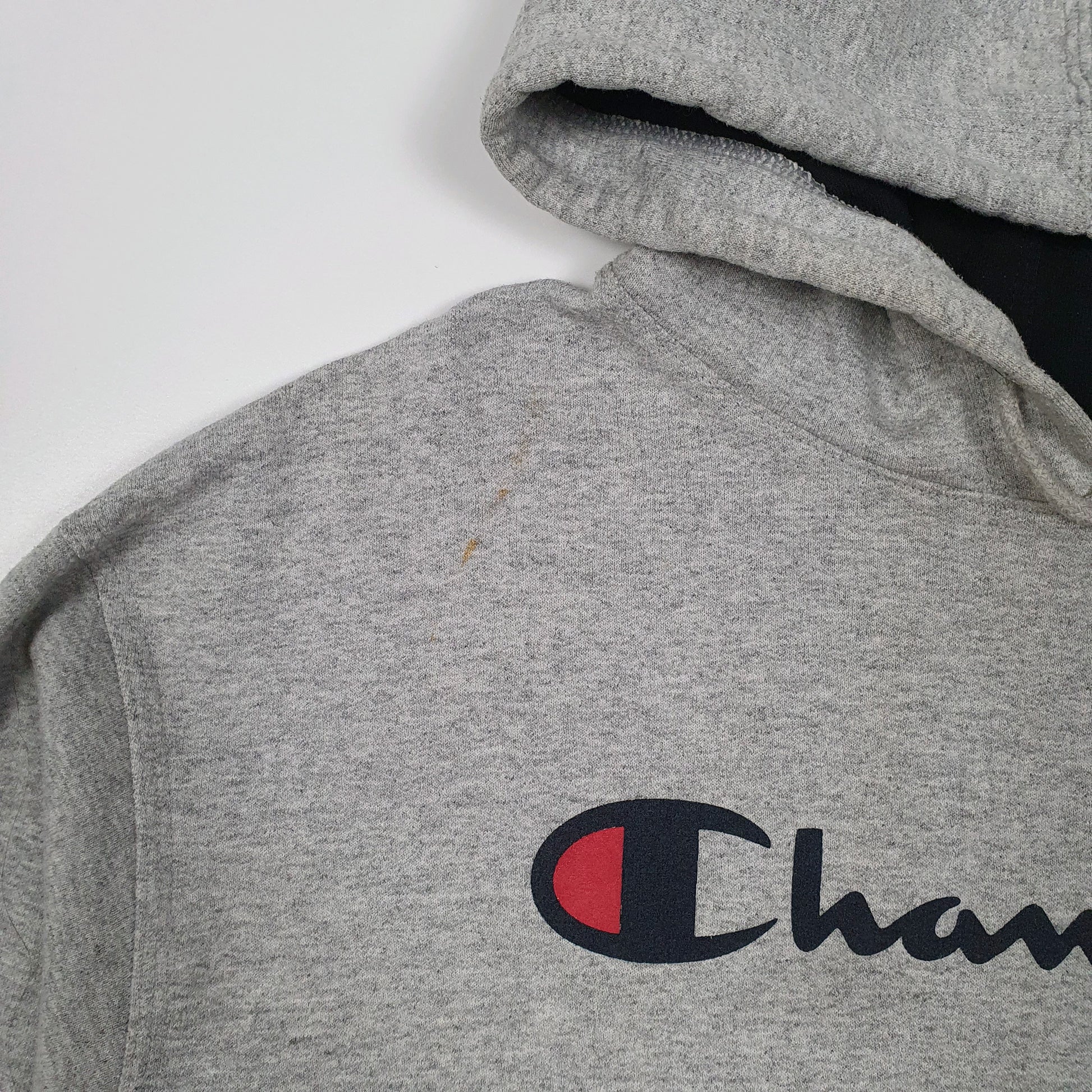 Mens Grey Champion  Hoodie Jumper