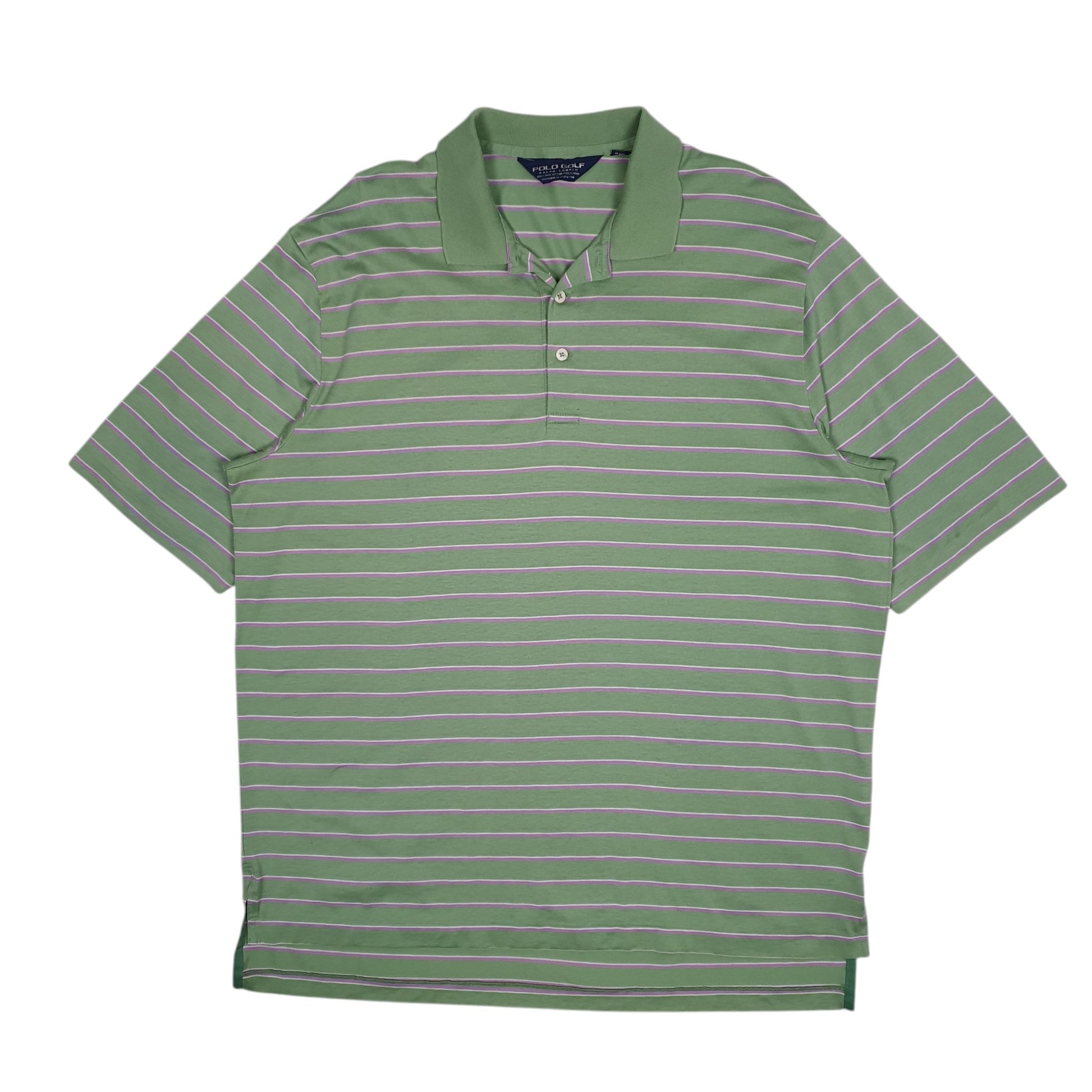 Mens Green Polo Ralph Lauren Golf Short Sleeve Polo Shirt