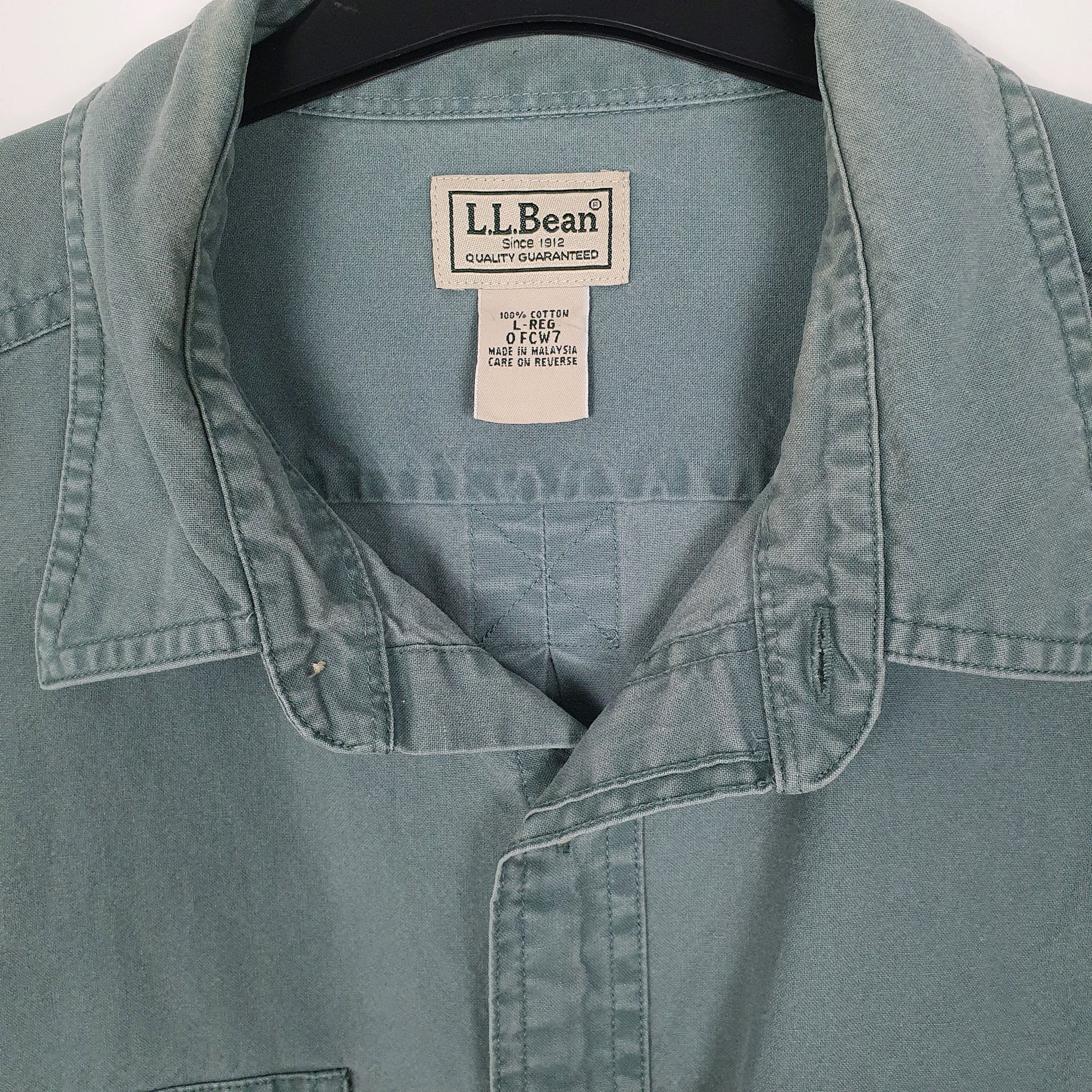 Mens Green L.L.Bean   Shirt