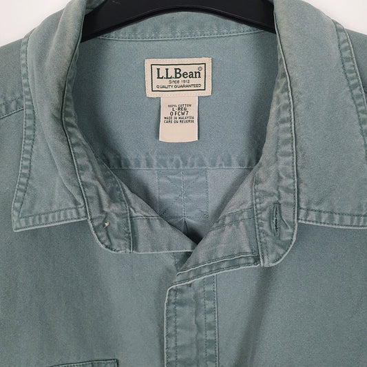 Mens Green L.L.Bean   Shirt