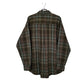 Mens Green L.L.Bean Thick Flannel Plaid  Shirt