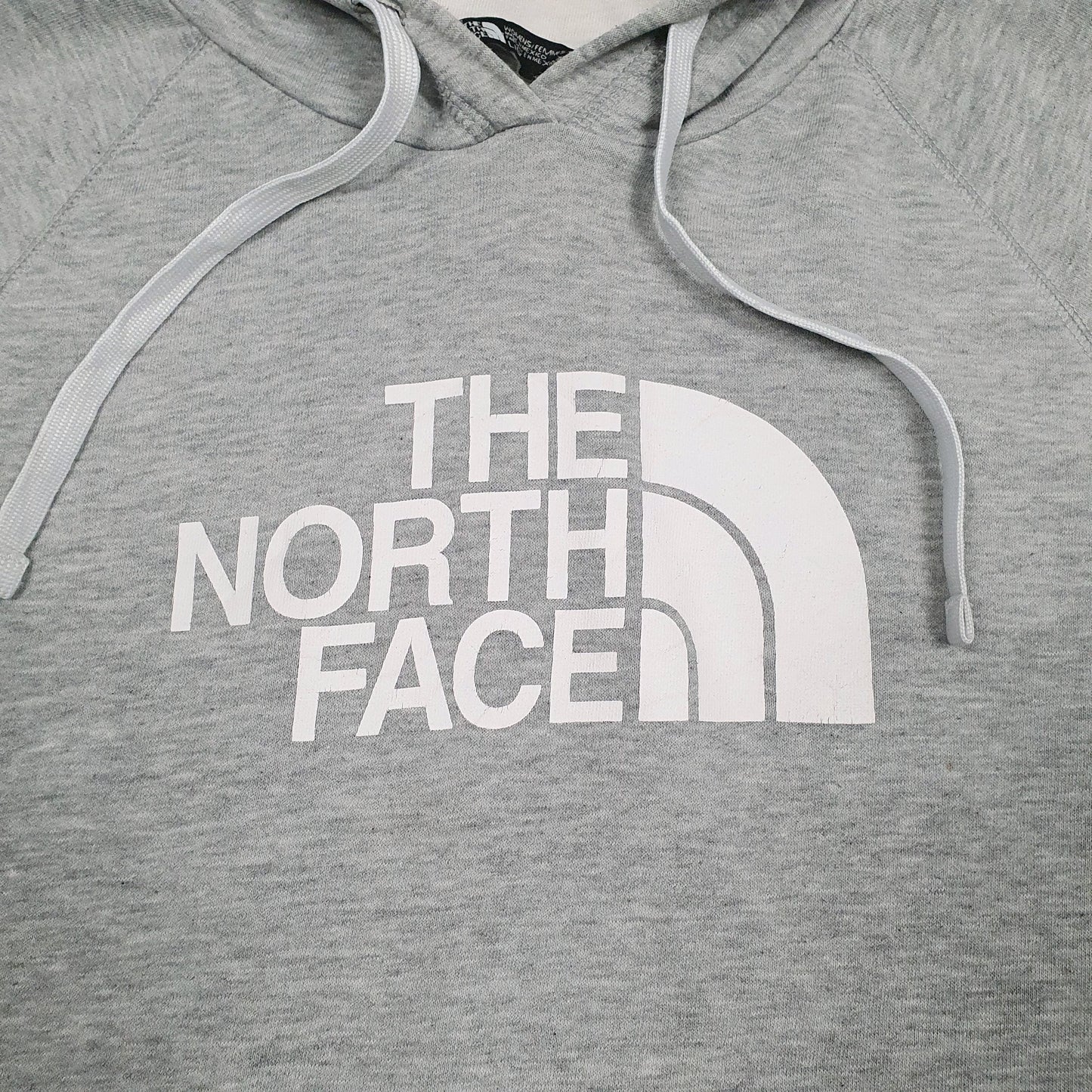 Womens Grey The North Face Spellout Hoodie Jumper