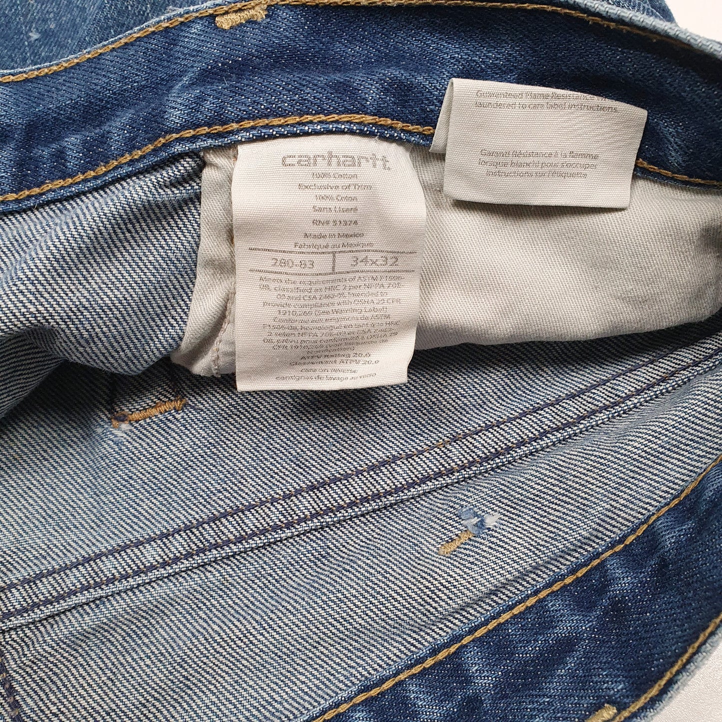 Mens Blue Carhartt   Shorts