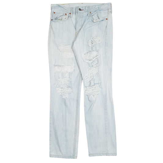 Mens Blue Levis Distressed 511 JeansW33 L30
