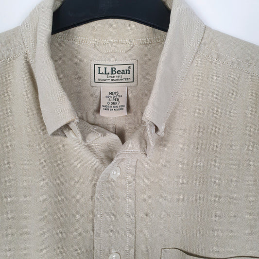 Mens Beige L.L.Bean   Shirt
