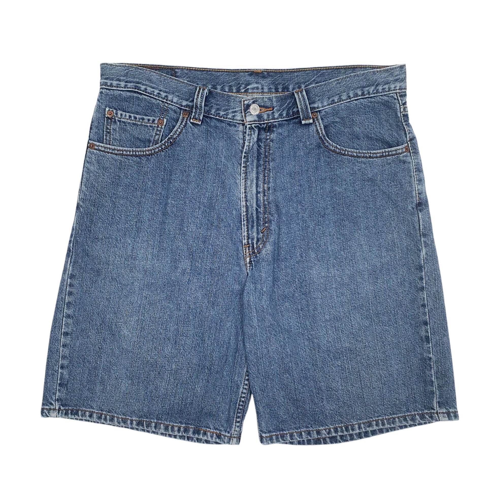 Mens Blue Levis 550 Relaxed Fit Denim Shorts