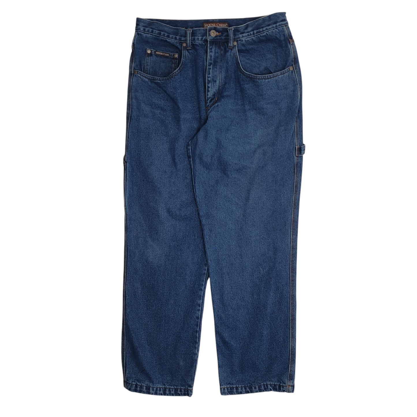 Mens Blue Moose Creek Blanket Lined Insulated Carpenter JeansW34 L32