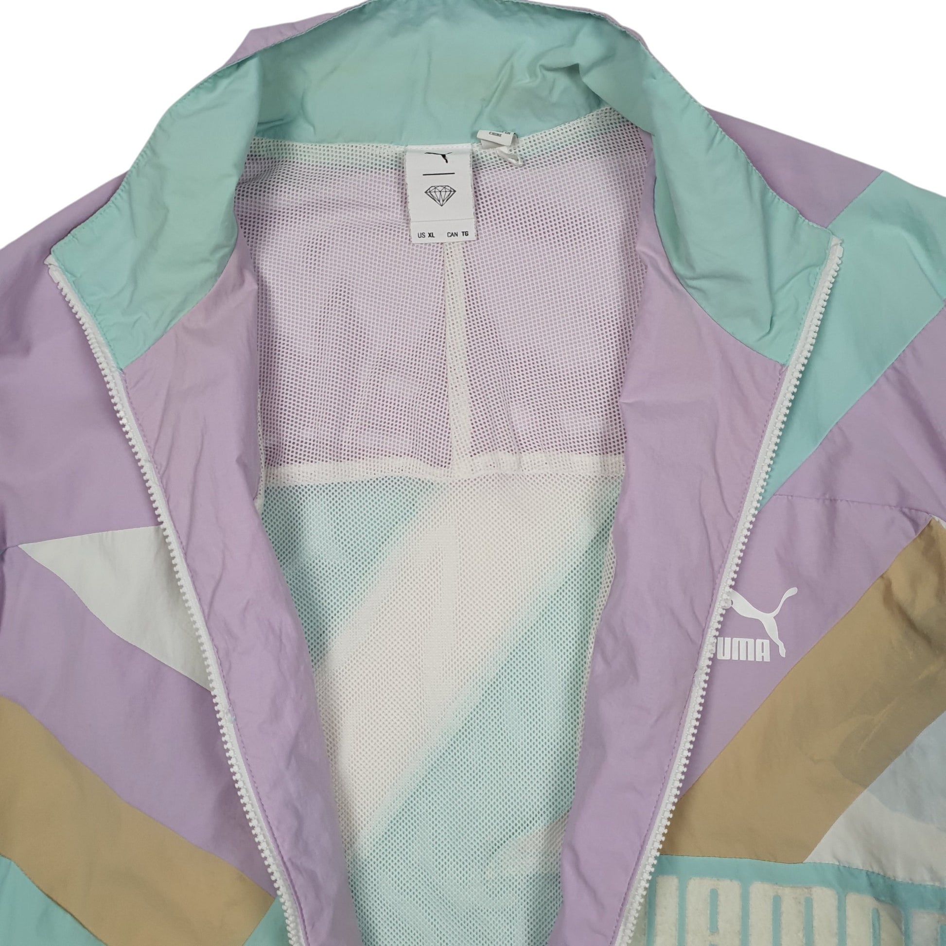 Mens Purple Puma Diamond Collab Hoodie Coat