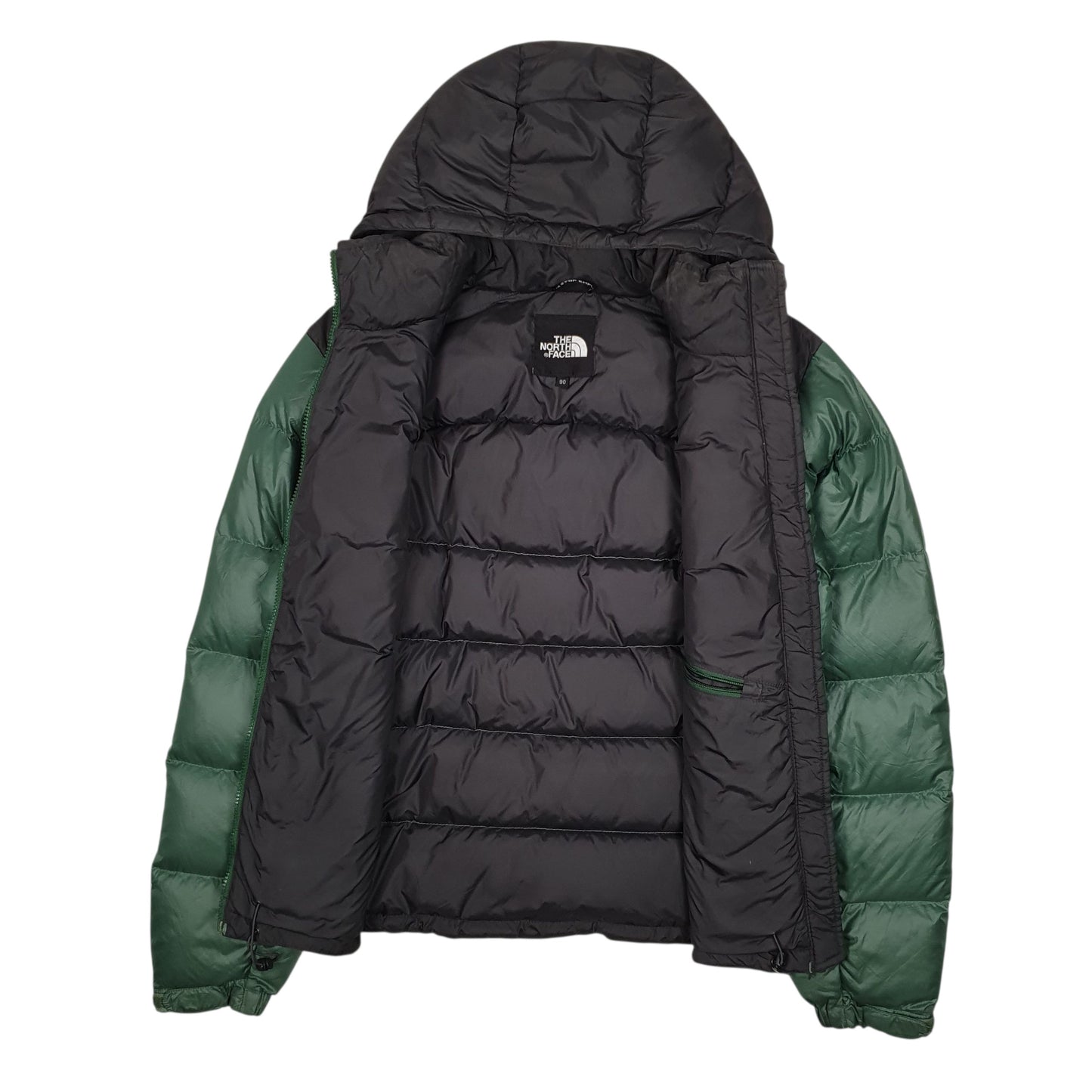 Mens Green The North Face Nuptse  Coat