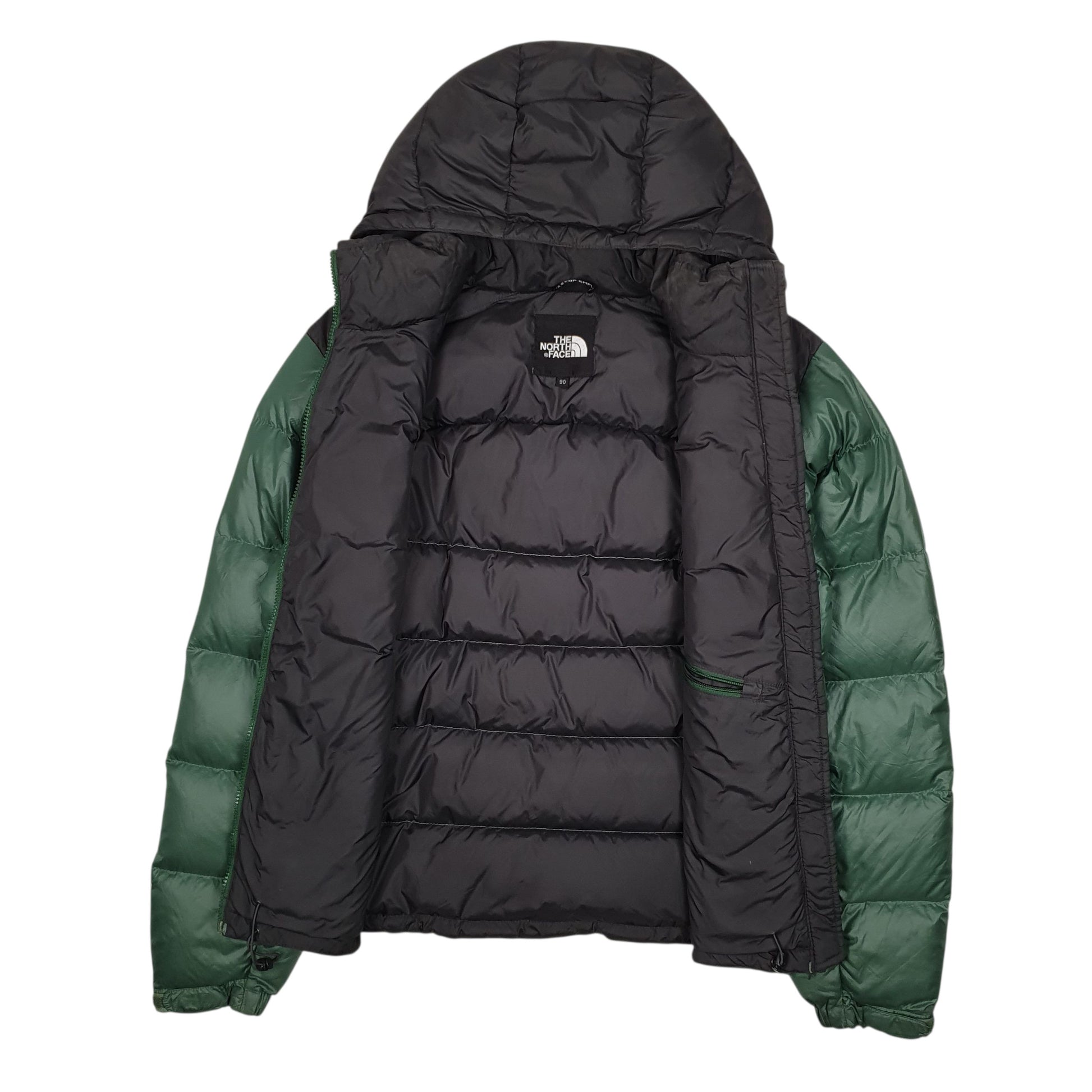 Mens Green The North Face Nuptse  Coat