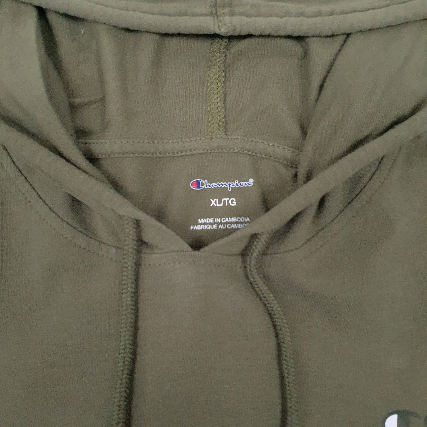 Mens Green Champion Lightweight Hoodie Jumper