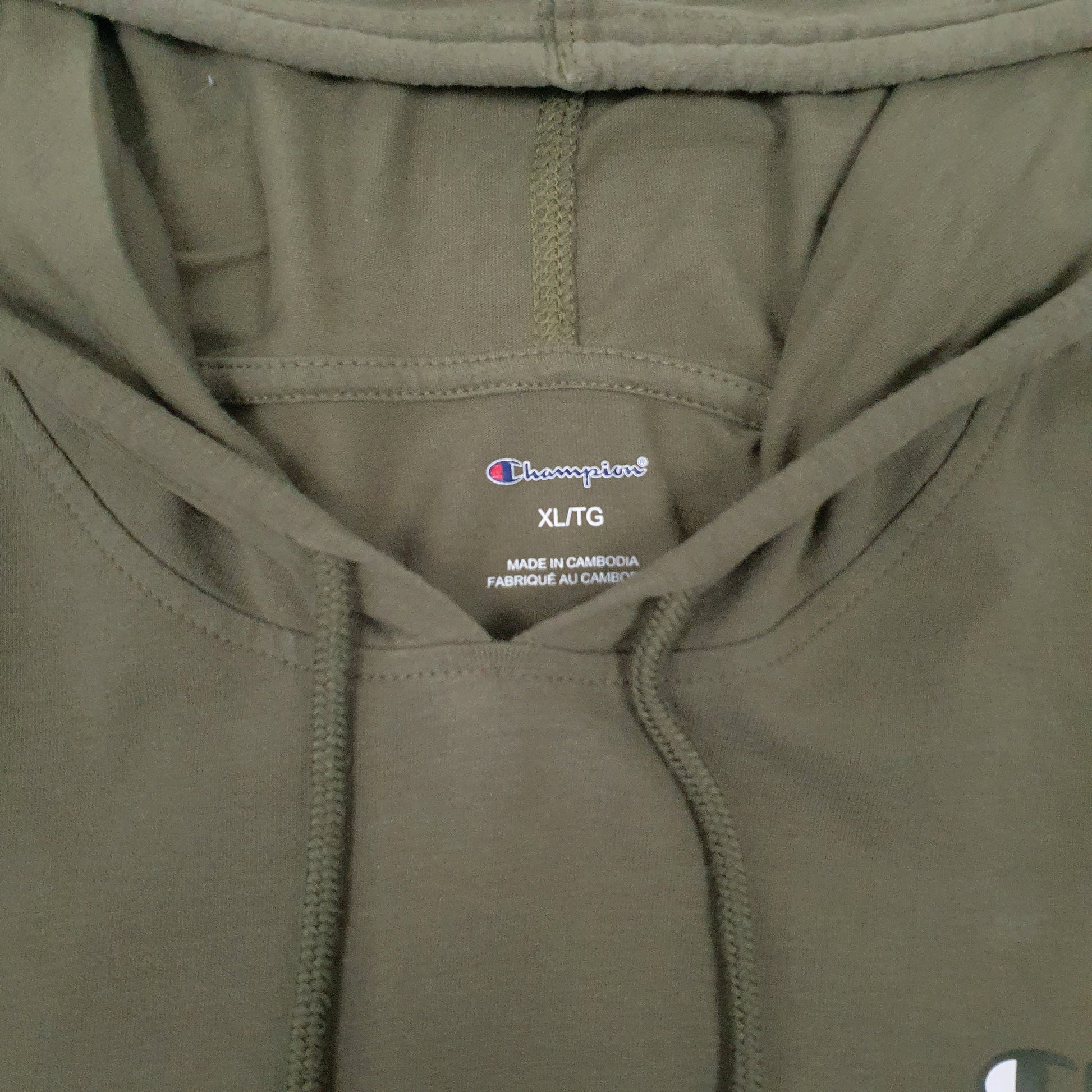 Mens Green Champion Lightweight Hoodie Jumper