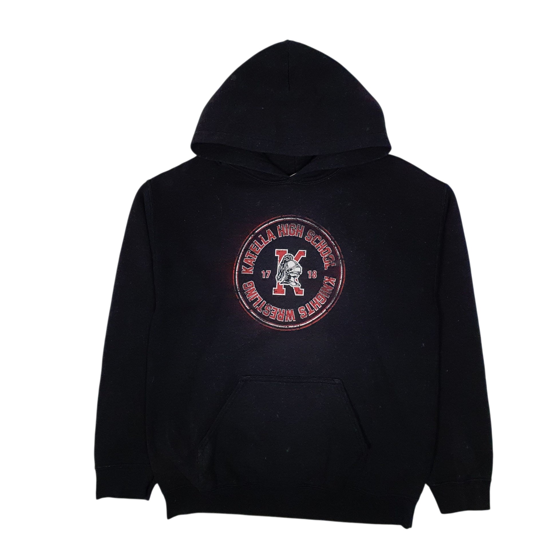 Mens Black Gildan Knights Wrestling Hoodie Jumper