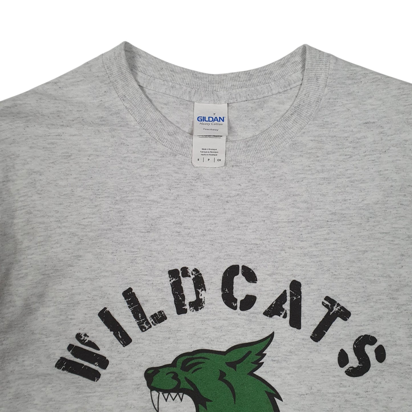 Mens Grey Gildan Wildcats Basketball  T Shirt