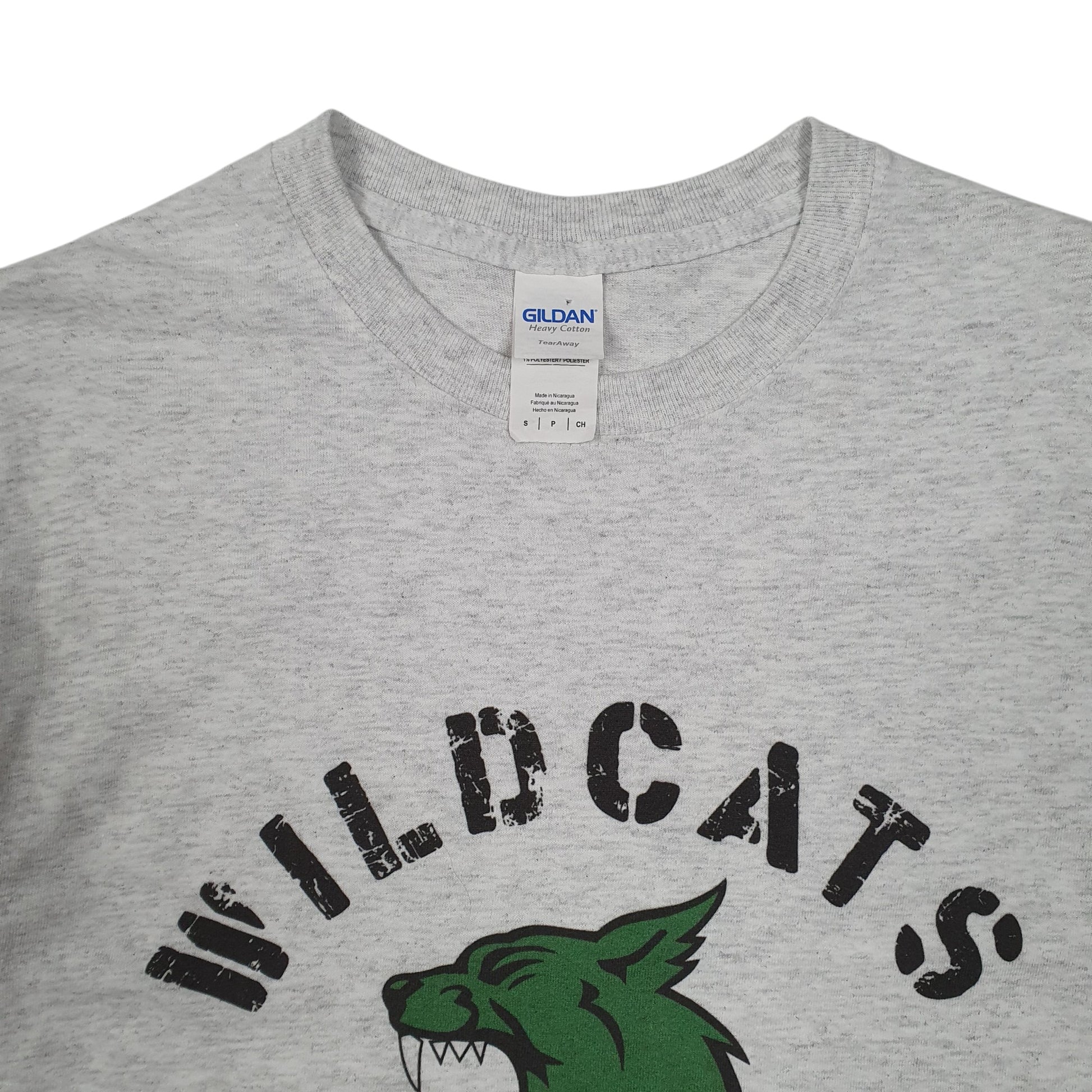 Mens Grey Gildan Wildcats Basketball  T Shirt