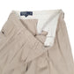 Mens Beige Polo Ralph Lauren Hammond Pant Pleated 90s  Trousers