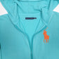 Womens Blue Ralph Lauren Hoodie Lightweight Full Zip Jumper