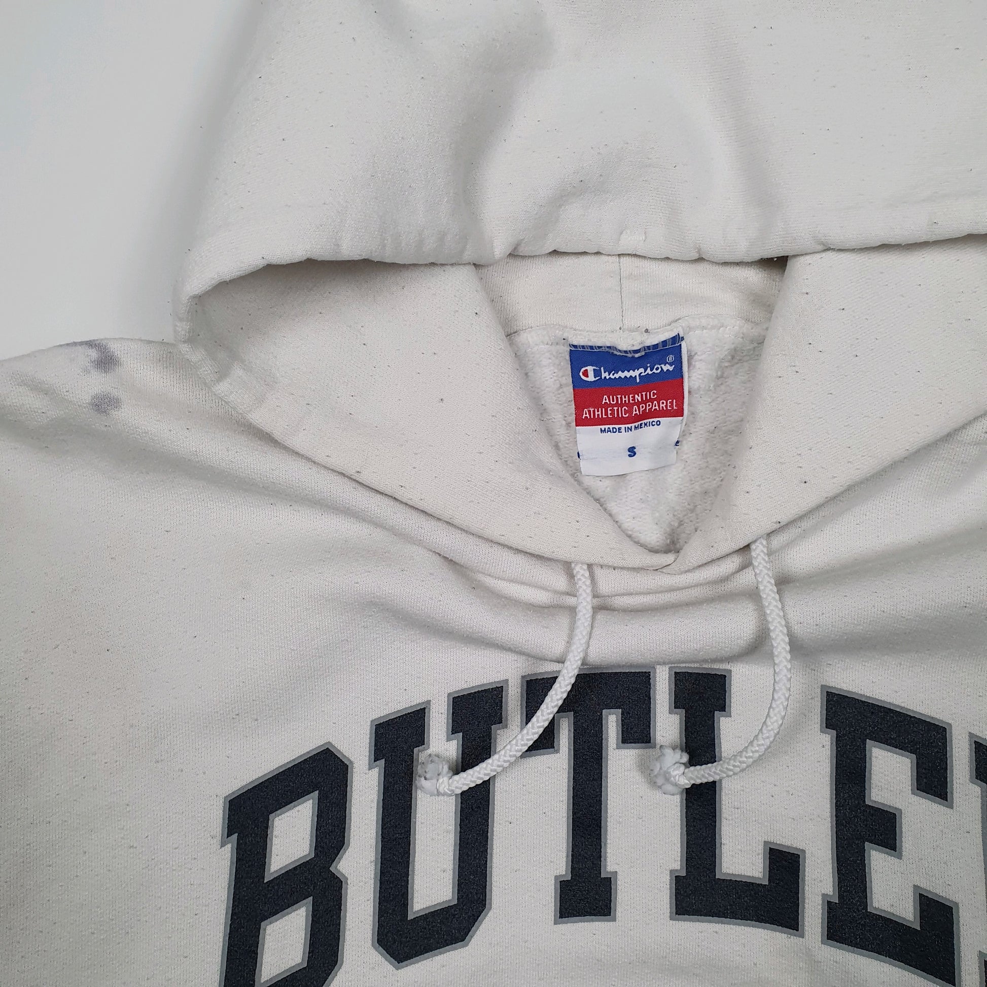 Mens White Champion Butler Hoodie Jumper