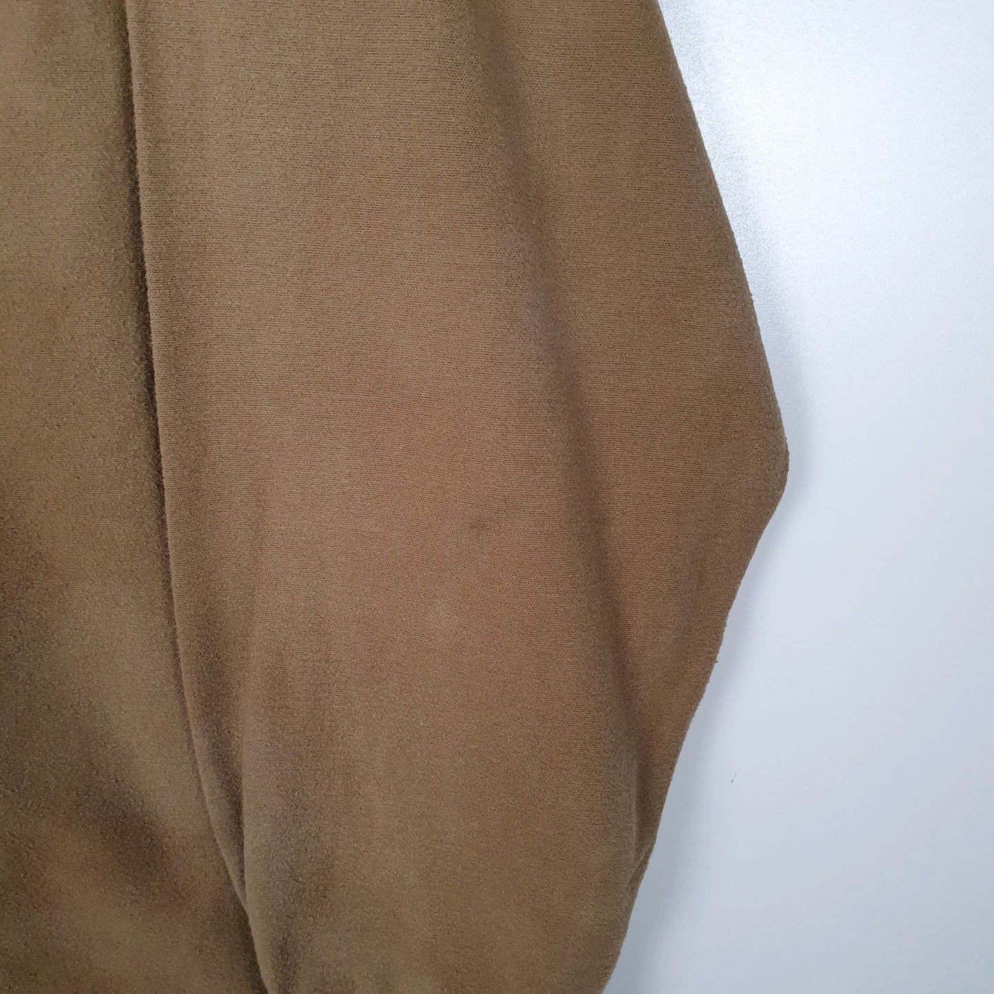 Mens Beige L.L.Bean Thick Chamois  Shirt