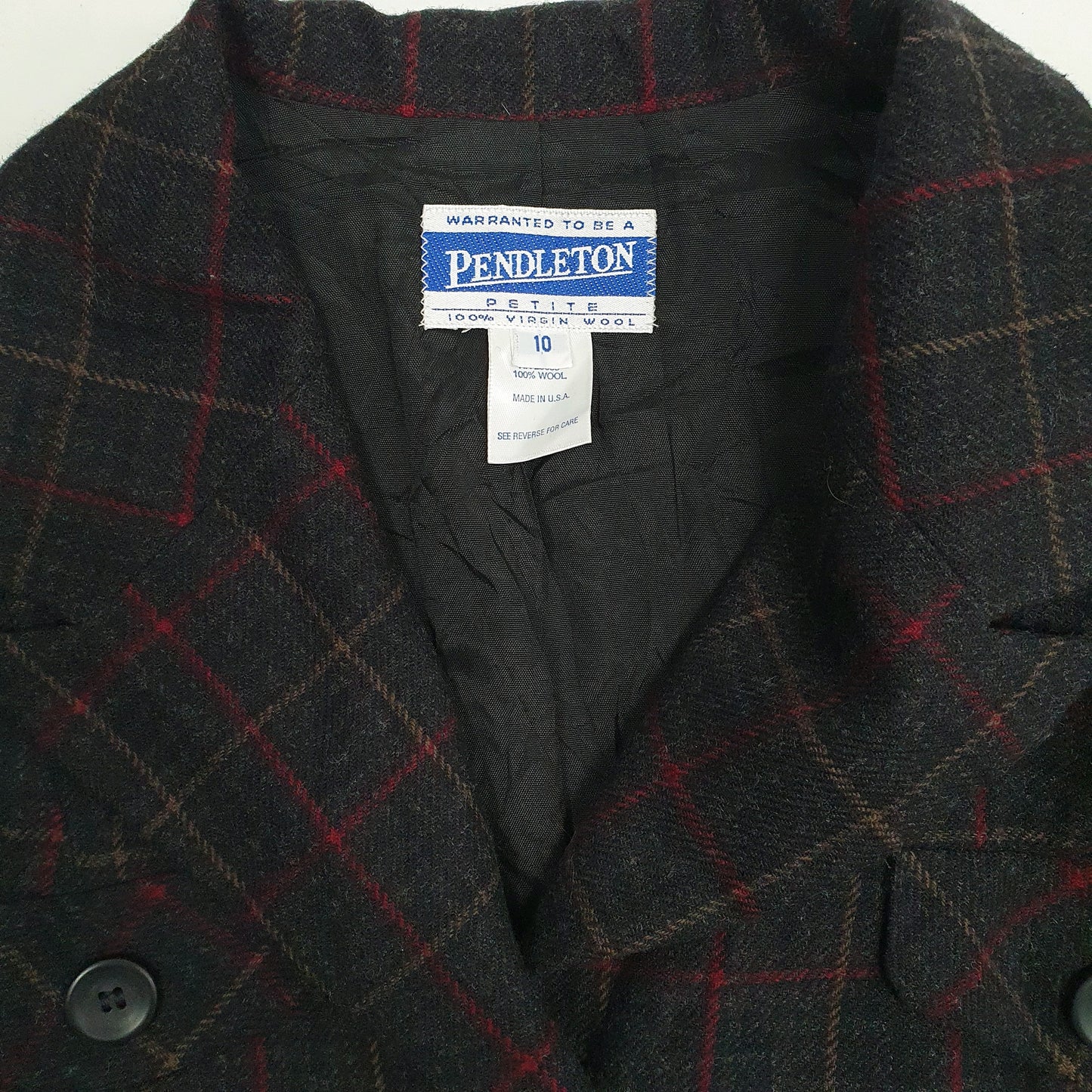 Womens Grey Pendleton Made In USA  Coat