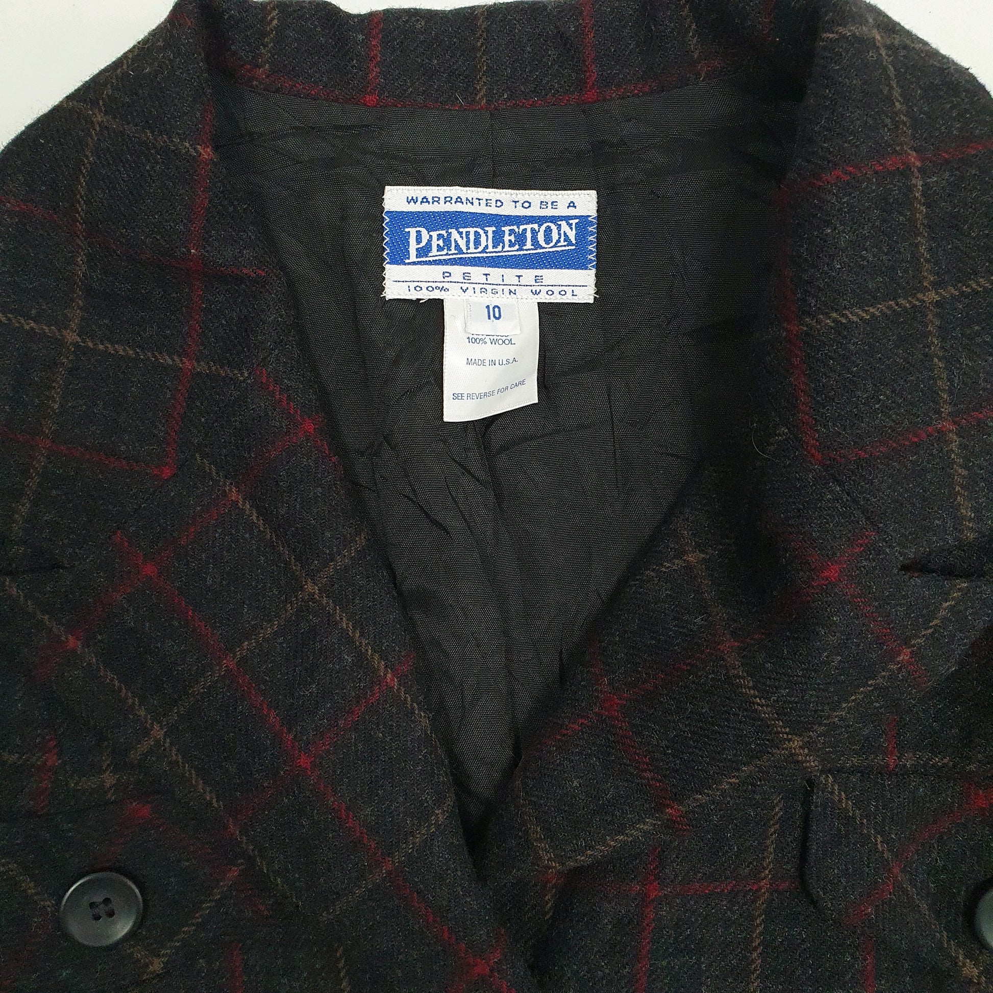 Womens Grey Pendleton Made In USA  Coat