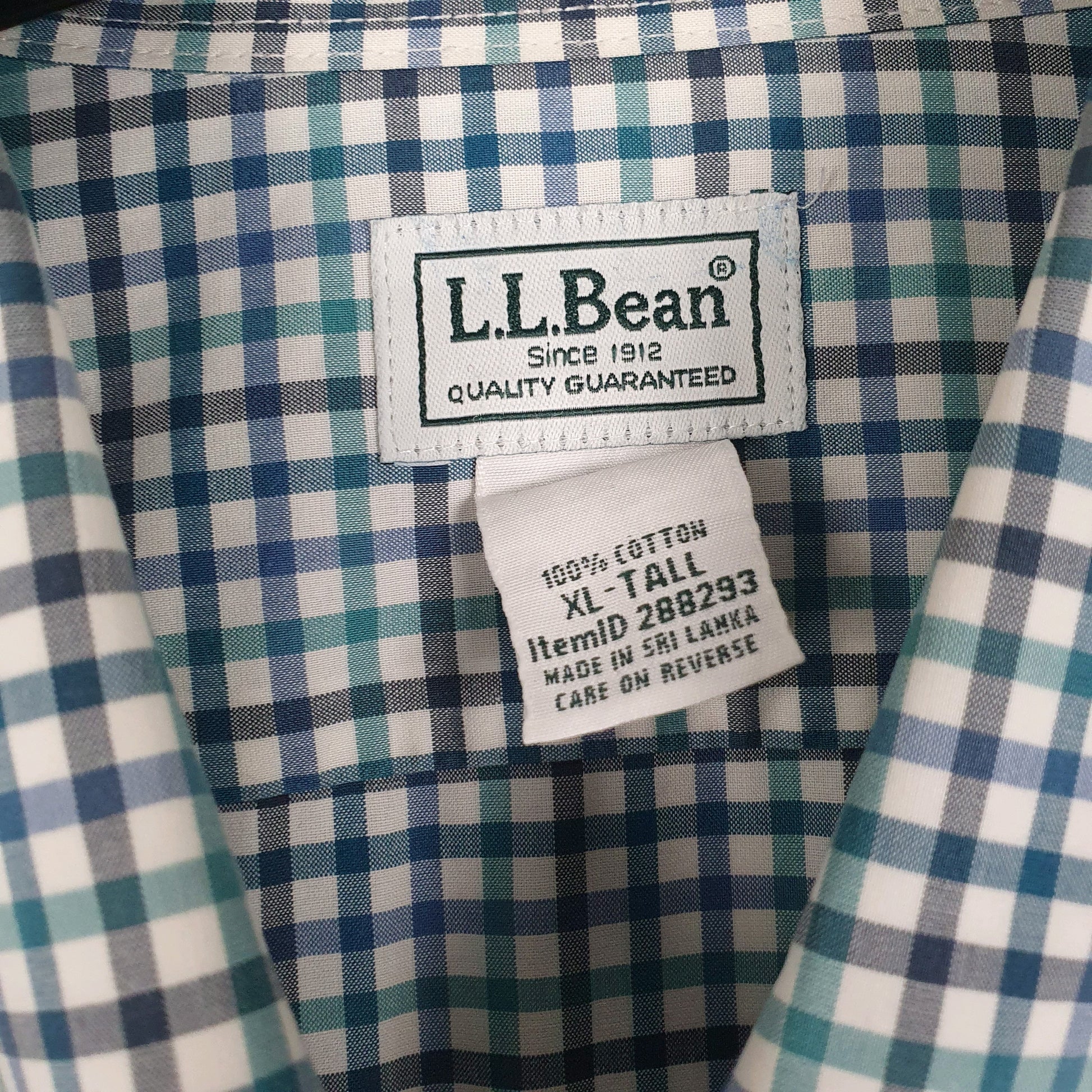 Mens Blue L.L.Bean   Shirt
