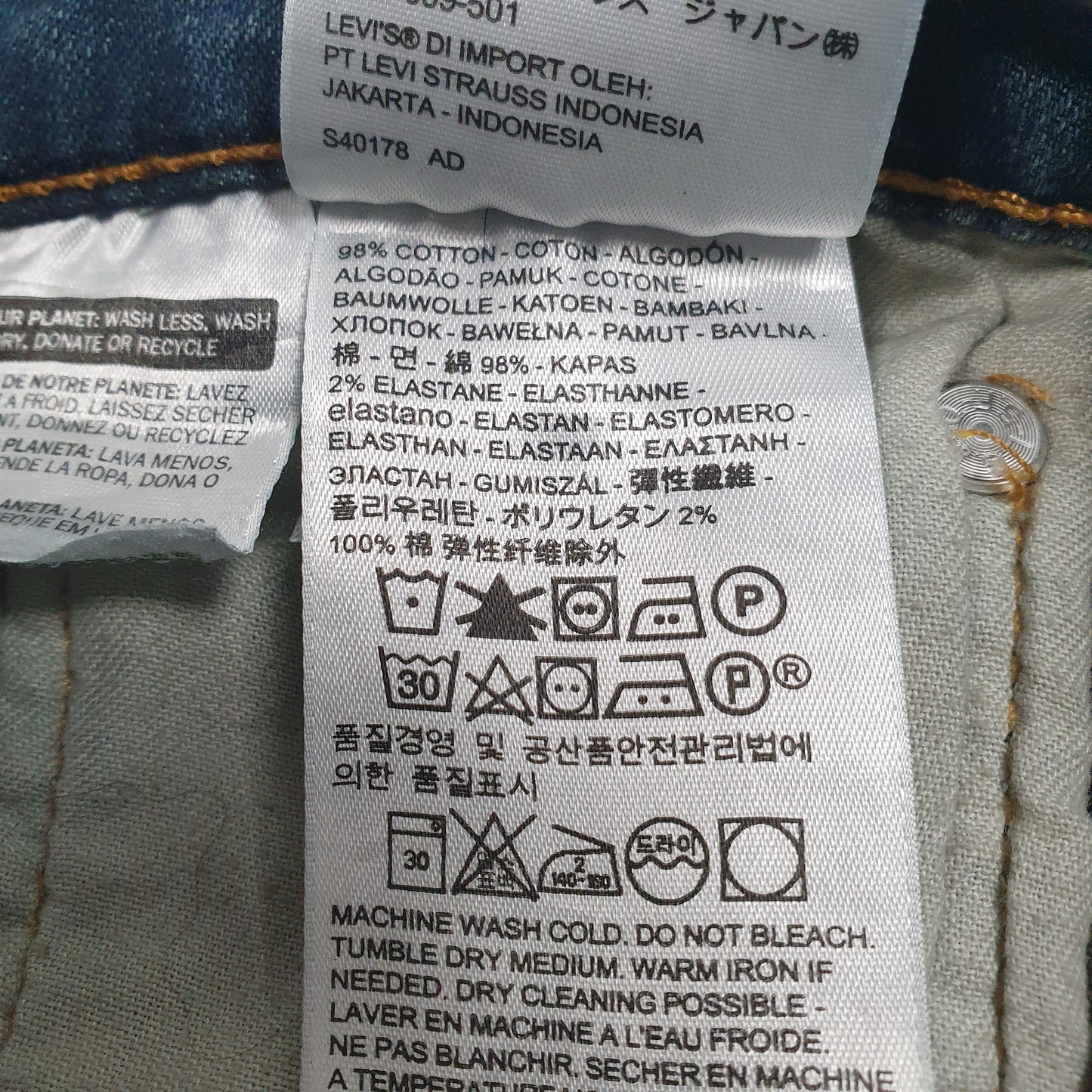 Mens Blue Levis   Jeans