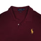 Mens Burgundy Polo Ralph Lauren   Polo Shirt