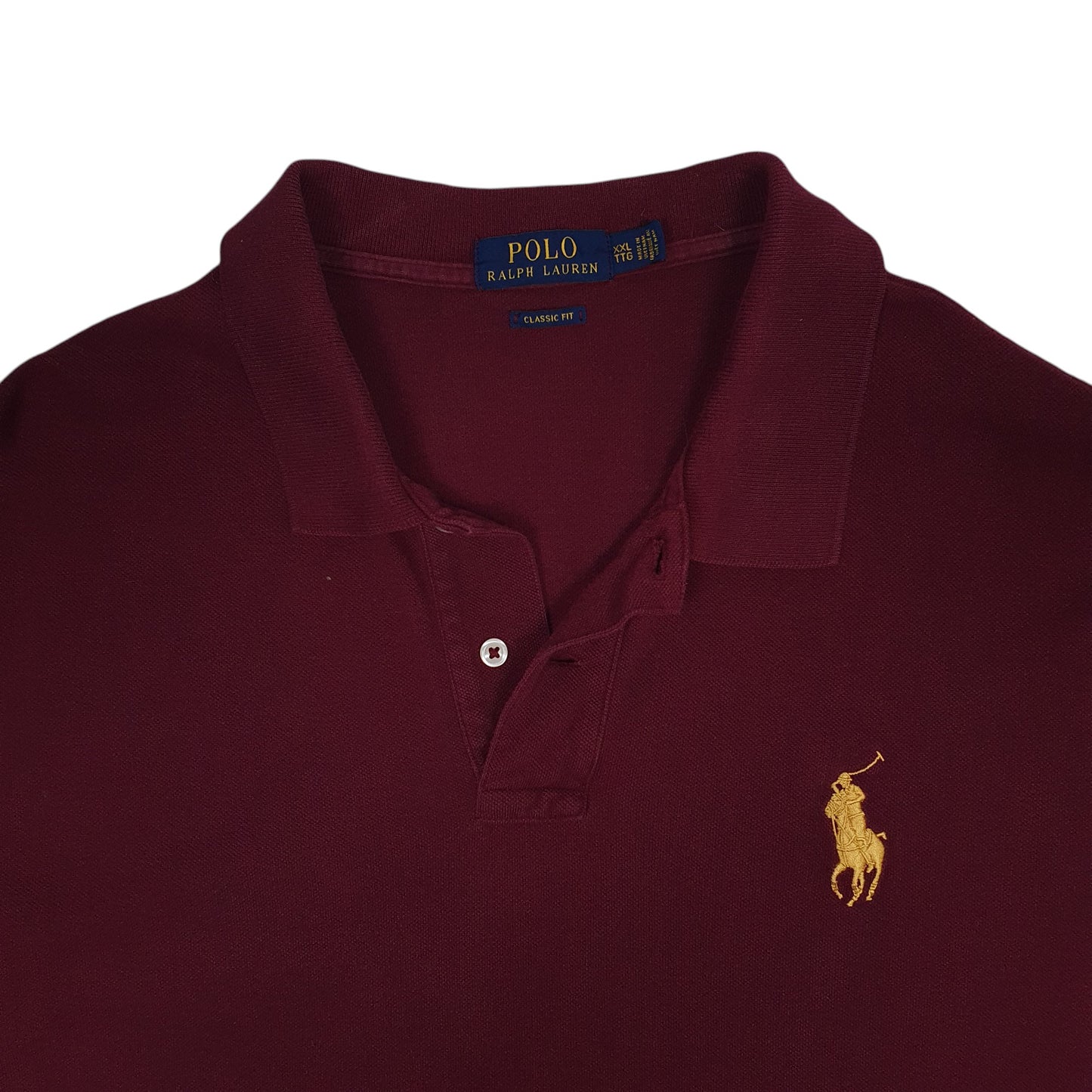 Mens Burgundy Polo Ralph Lauren   Polo Shirt