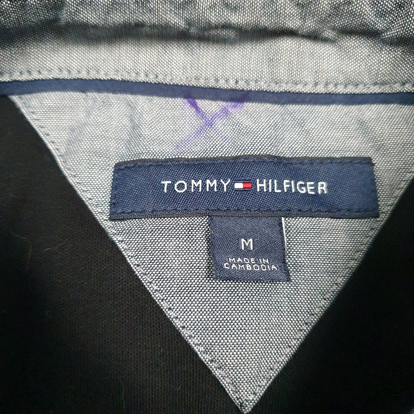 Mens Black Tommy Hilfiger   Polo Shirt