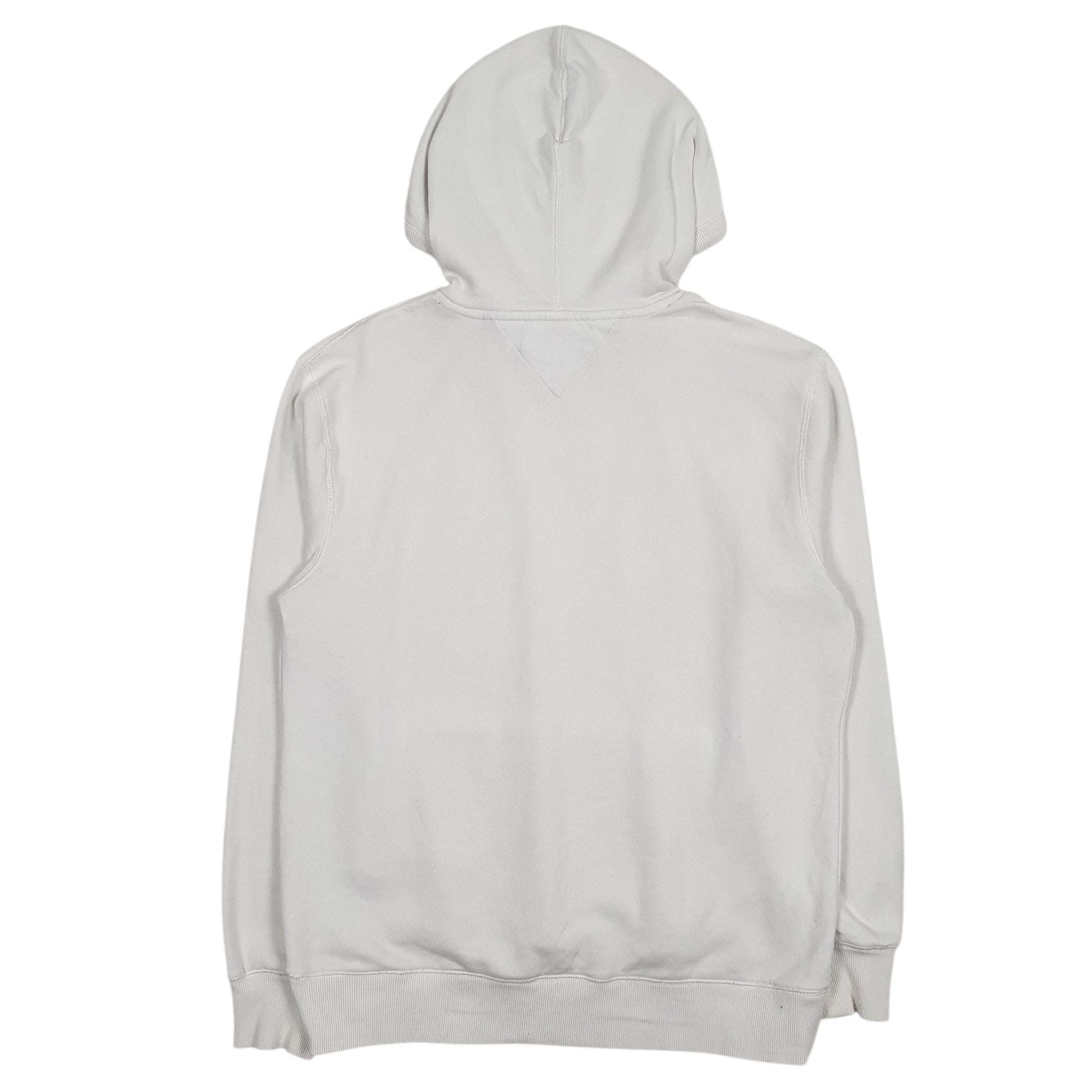 Mens White Tommy Hilfiger Spellout Hoodie Jumper