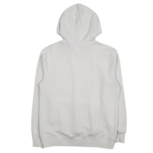 Mens White Tommy Hilfiger Spellout Hoodie Jumper