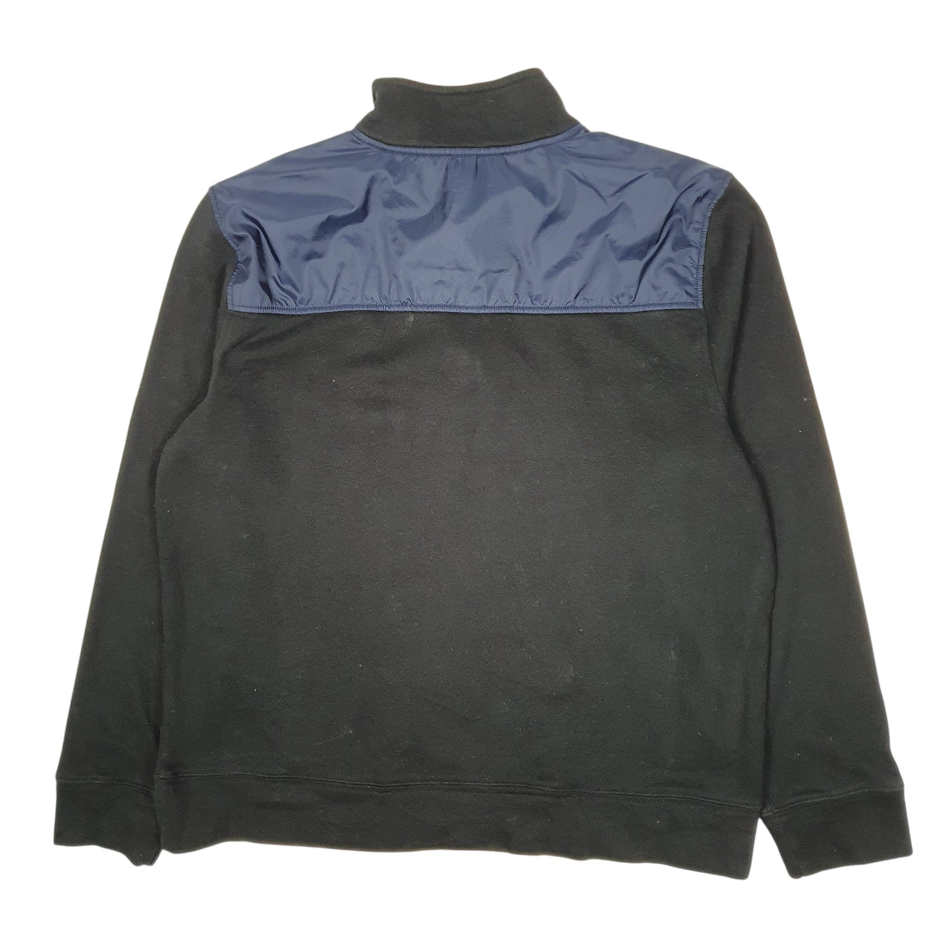 Mens Black Nautica  Quarter Zip Jumper