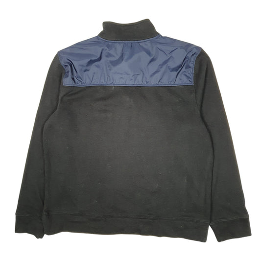 Mens Black Nautica  Quarter Zip Jumper