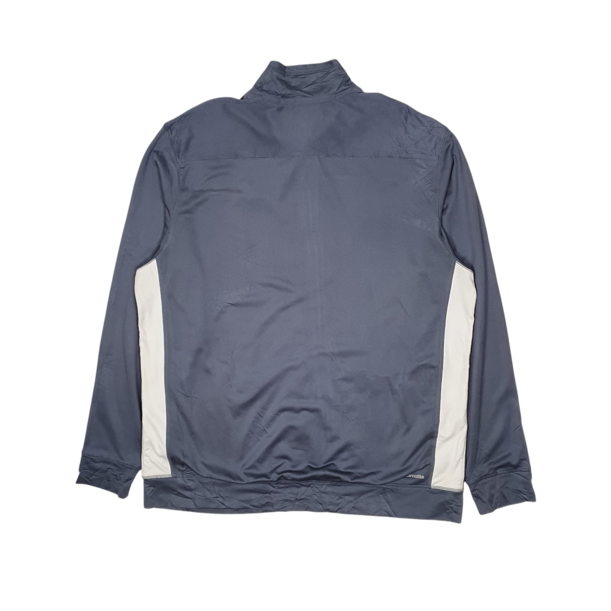 Mens Blue Adidas Climalite North Rockland Hockey Full Zip Jumper