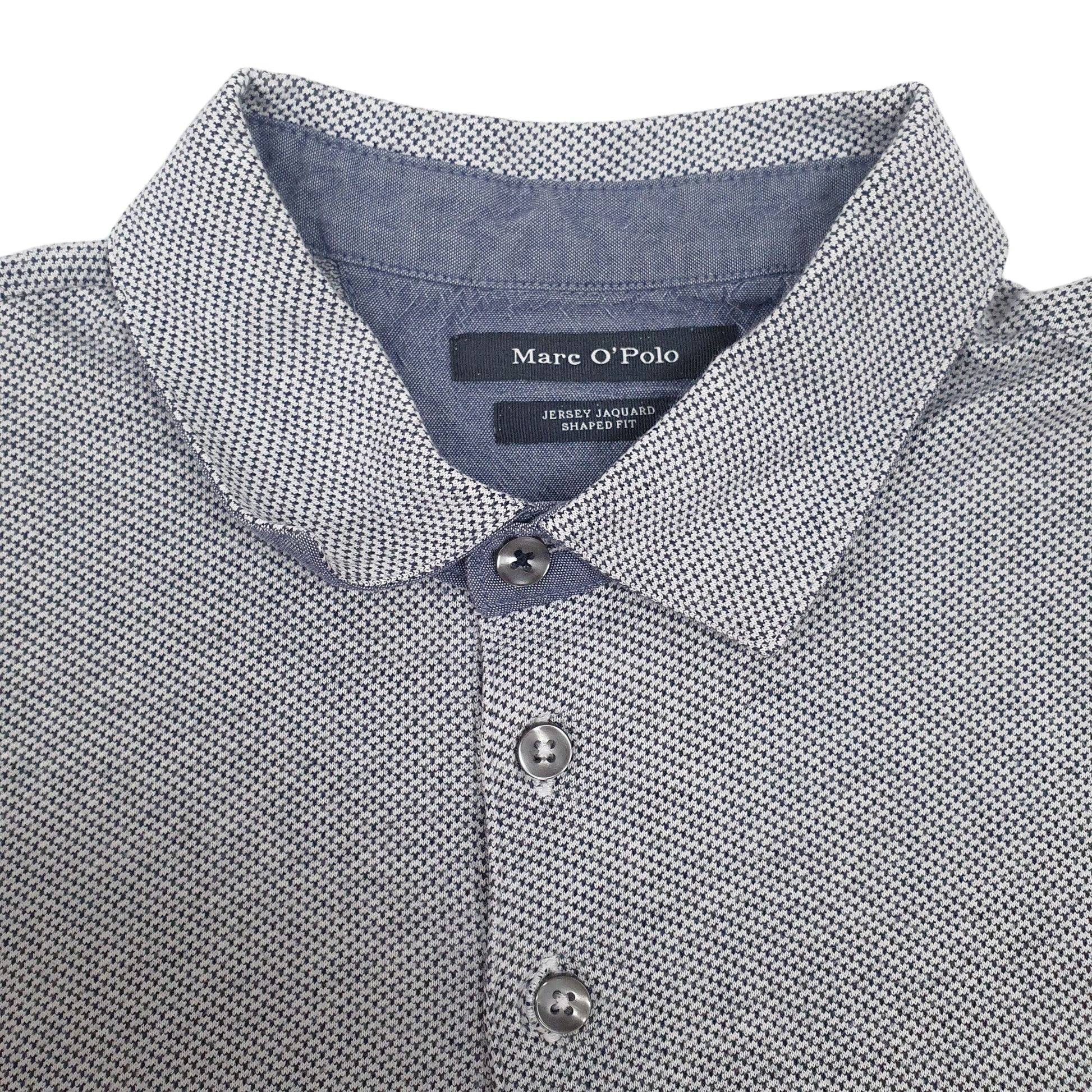 Mens Grey Marc O Polo   Polo Shirt