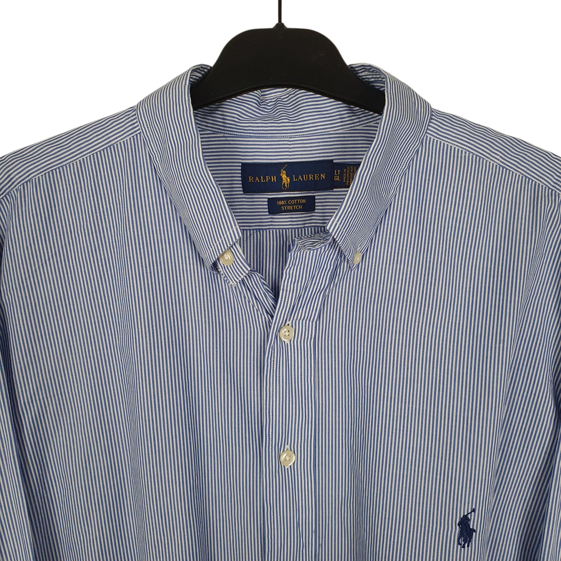 Mens Blue Ralph Lauren Stretch  Shirt
